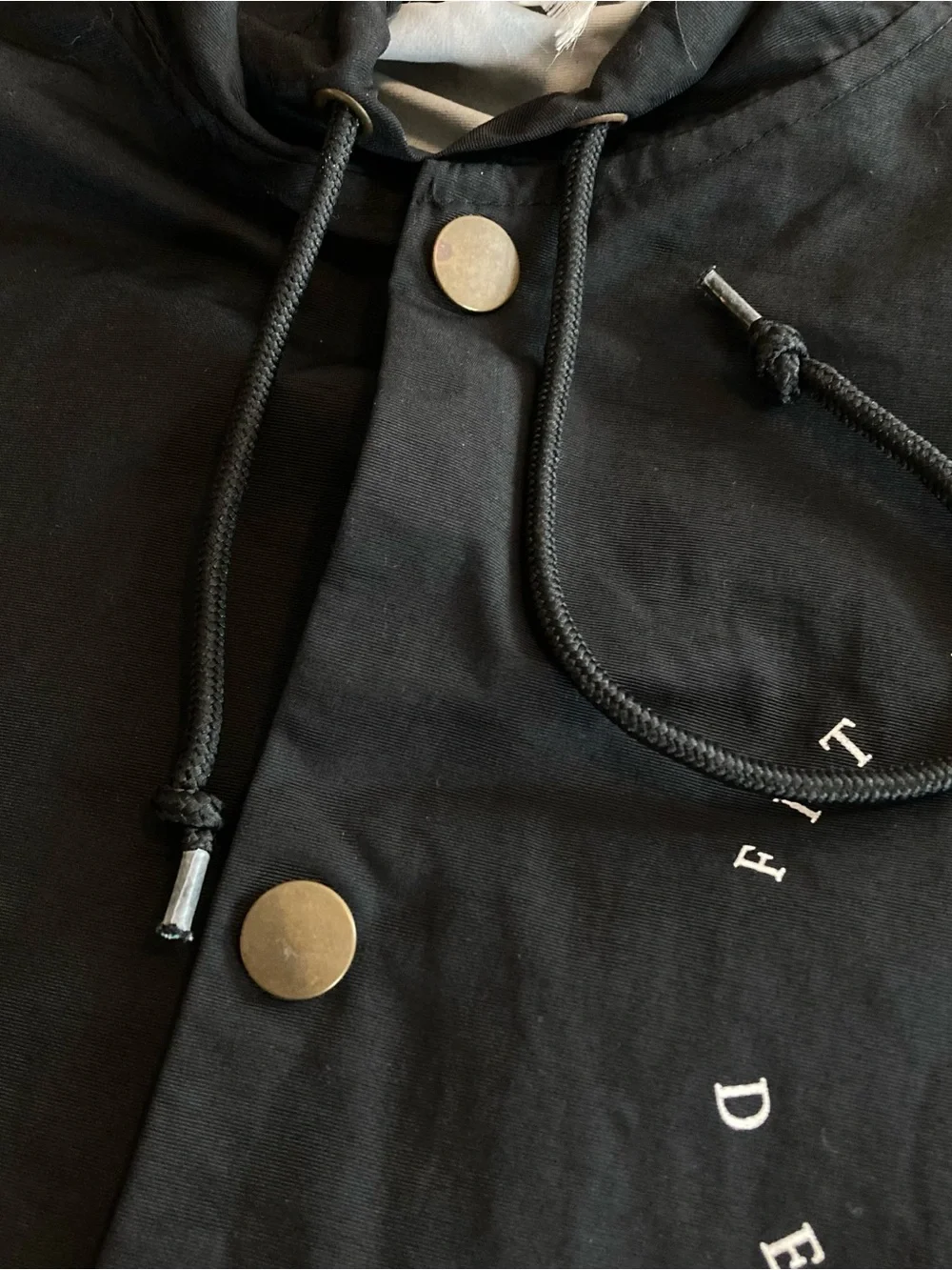 Fit For A King Deathgrip Windbreaker Size M with Hood And Metal Buttons Rock